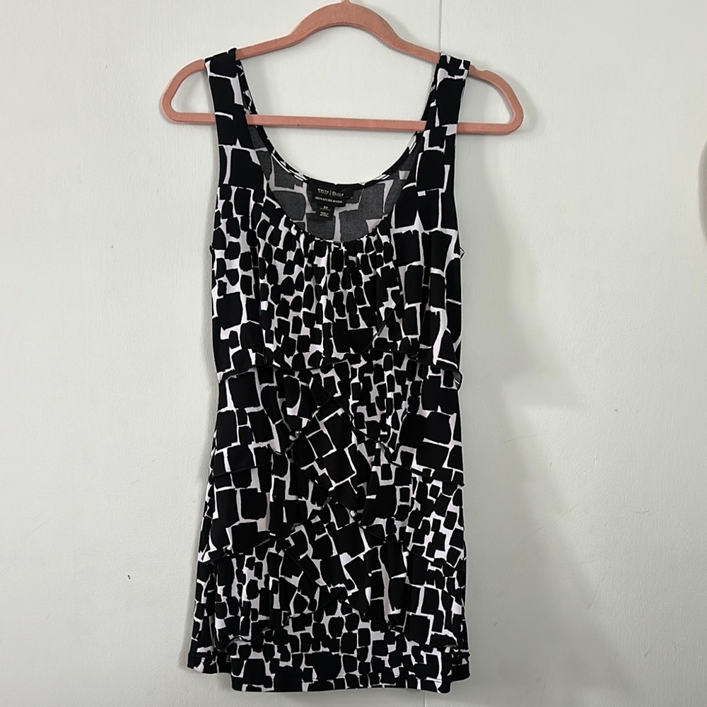 White House Black Market Sleeveless Geometric Dress